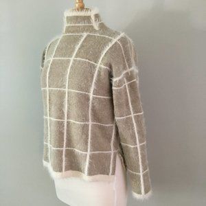 Ultra Soft Fuzzy Mock Neck Sweater
